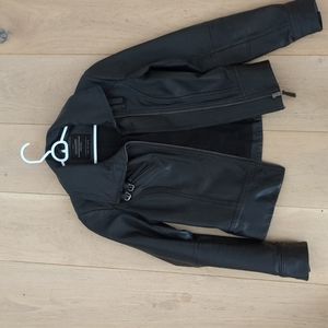 All saints Black Leather Jacket